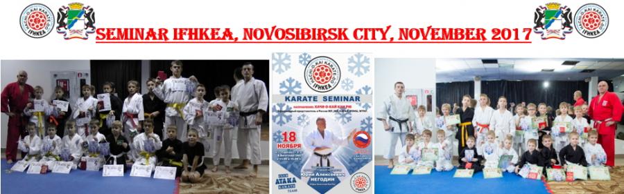 A seminar on traditional karate-do took place in Novosibirsk city, Russia