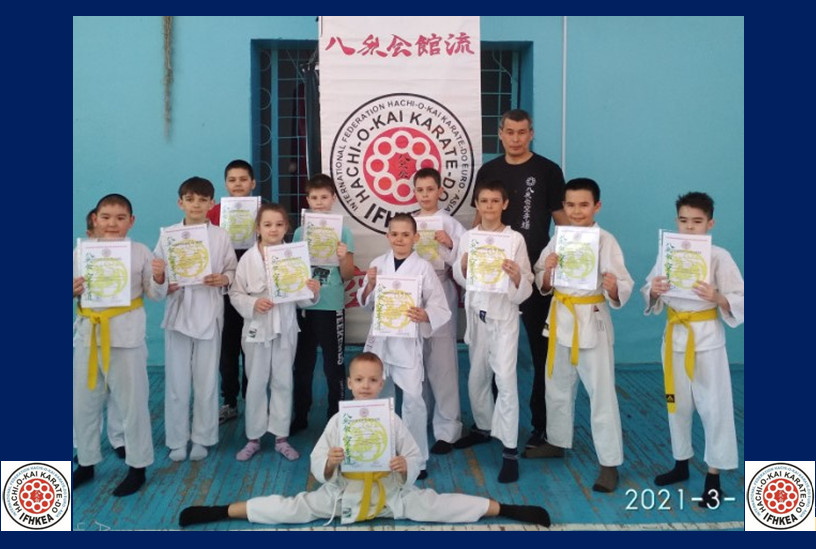In the Budo club small town Adamovka (Ural, Russia) passed the belt exam