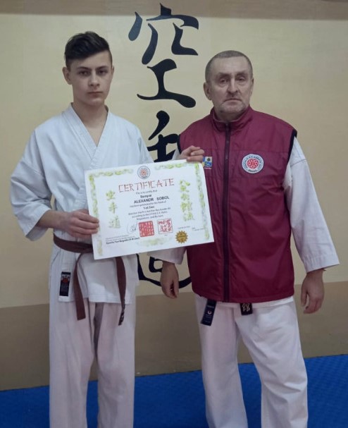 Instructor Alexander Sobol is the owner of 1 Dan (Shodan) black belt in Hachi-o-kai Kan Ryu karate-do