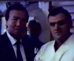 1993 - Cyprus, Yuri Negodin with K. Enoeda (European Champ.)photo from video recording 